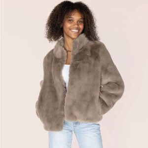 Cozy Brown Faux Fur Jacket